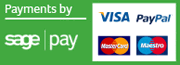 We accept card payments. MasterCard, Visa, Visa Debit, Maestro, Paypal