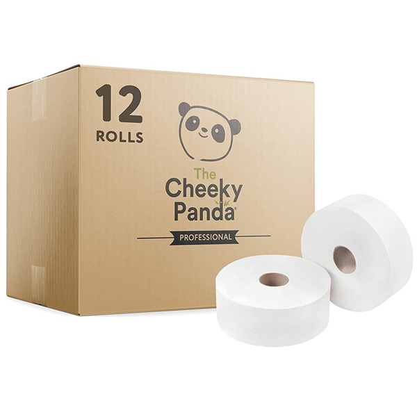 Click for a bigger picture.Cheeky Panda Professional Mini Jumbo Bamboo Toilet Roll  2 ply 3'' Core