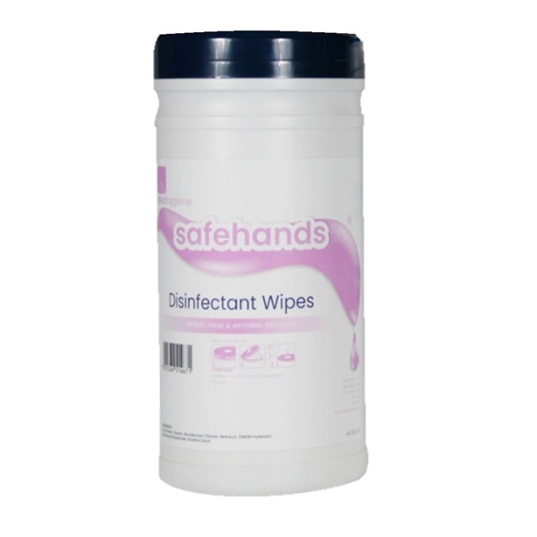 Click for a bigger picture.Safehands Disinfectant Hand Wipes Tub 200