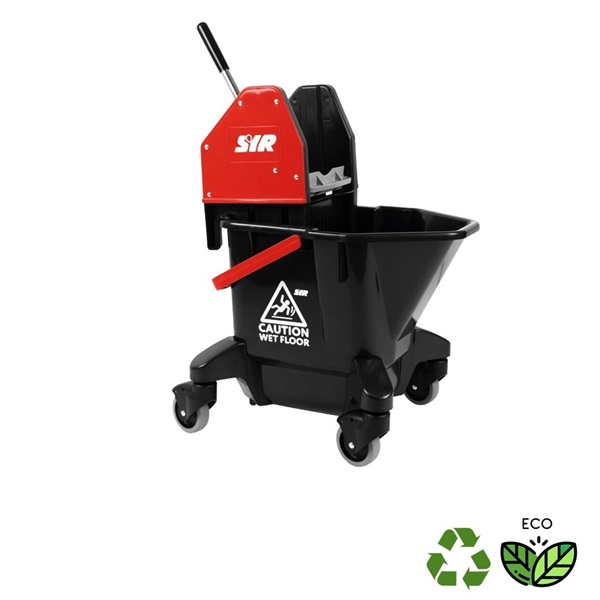 Click for a bigger picture.TC20-R Kentucky Mop Bucket + Wringer Red - Durable Recycled Plastic