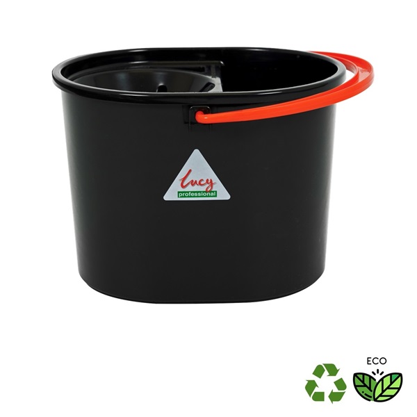 Click for a bigger picture.Lucy Mop Bucket + Wringer Red - Durable Recycled Plastic
