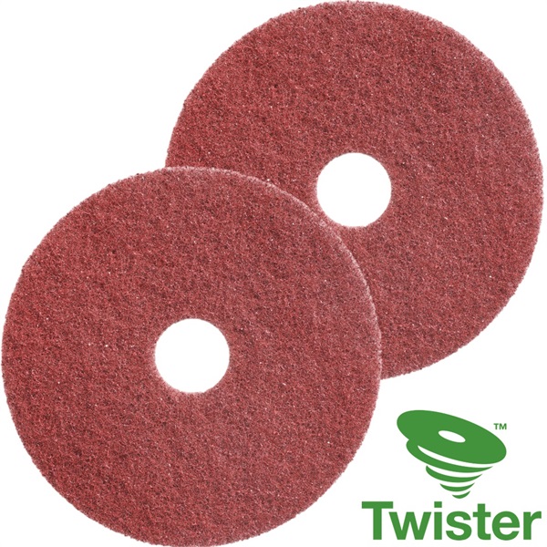 Click for a bigger picture.Twister Diamond Floor Pads 16'' Red