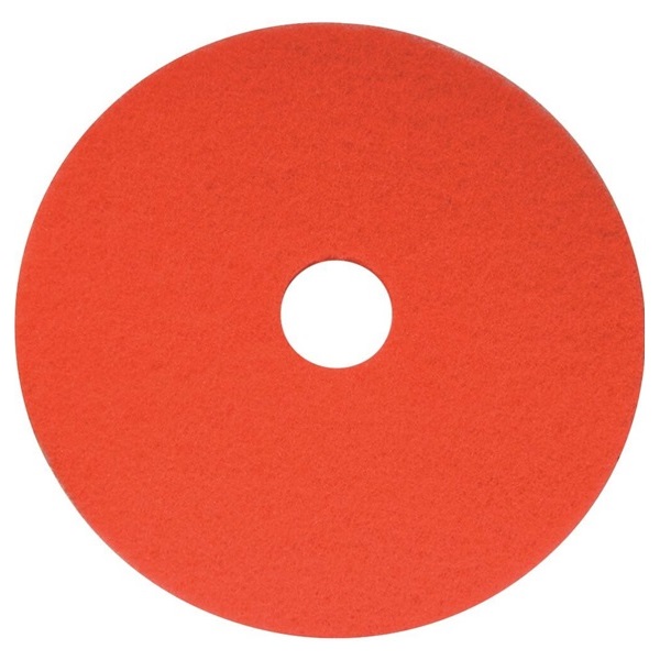 Click for a bigger picture.12'' Red Floor Pads - 100% Recycled Polyester