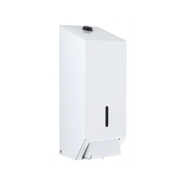 Click for a bigger picture.White Metal Soap Dispenser 1LTR