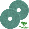 Twister Diamond Floor Pads 14'' Green