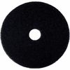 15'' Black Floor Pads - 100% Recycled Polyester