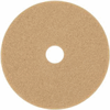 17'' Tan Floor Pads - 100% Recycled Polyester