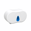 Twin Micro Jumbo Toilet Roll Modular Dispenser - Blue Teardrop