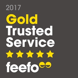 feefo Gold Trusted Service award 2017