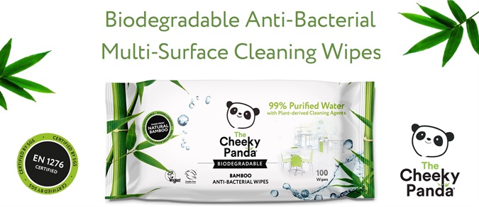 Cheeky Panda Antibacterial Surface WIpes