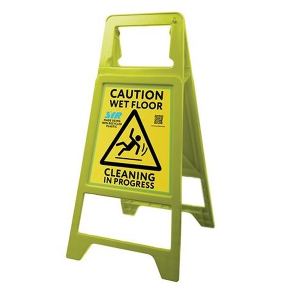 Recycled 'Caution Wet Floor' Sign