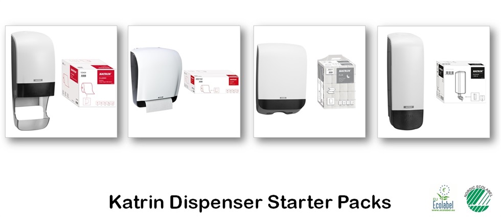 Katrin Washroom Dispenser Stater Packs