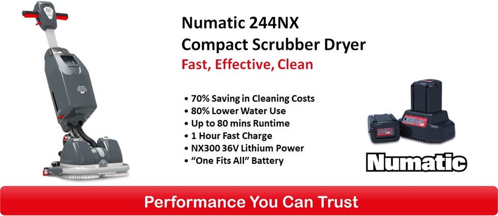 Numatic 244NX - Compact Scrubber Dryer
