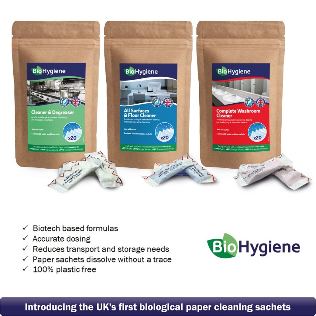 Launching the UK’s First Biological Soluble Paper Cleaning Sachets
