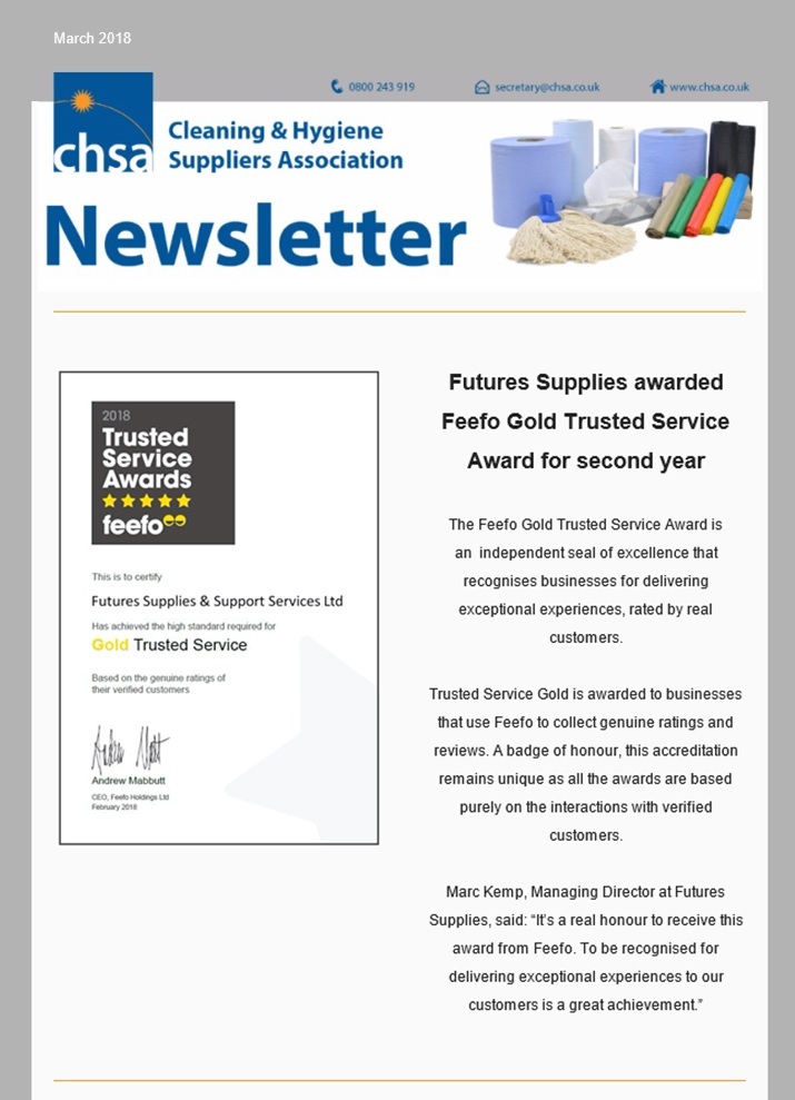 Feefo Gold For The Second Year