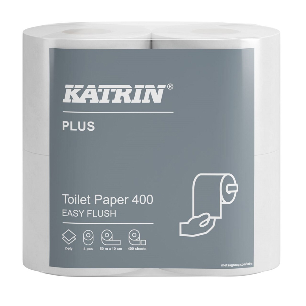 Katrin Plus 82506 400 Sheet 2ply Easyflush Toilet Roll