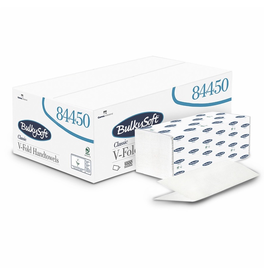 Classic V-Fold Hand Towels 2ply White