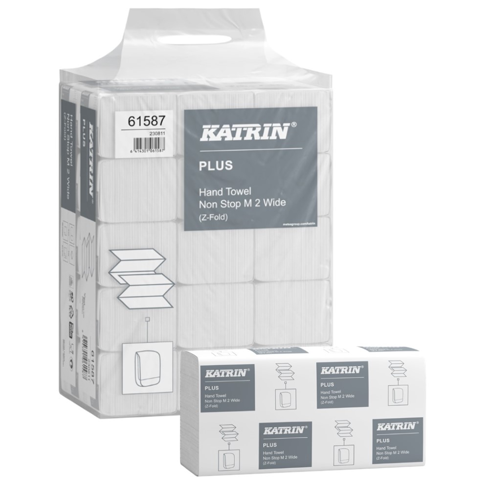 Katrin Plus 61587 Non Stop Hand Towels M2 2ply Z Fold