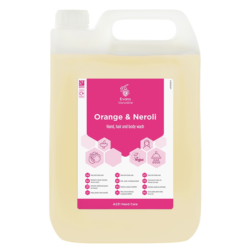 Evans Orange & Neroli Hand Wash 5L