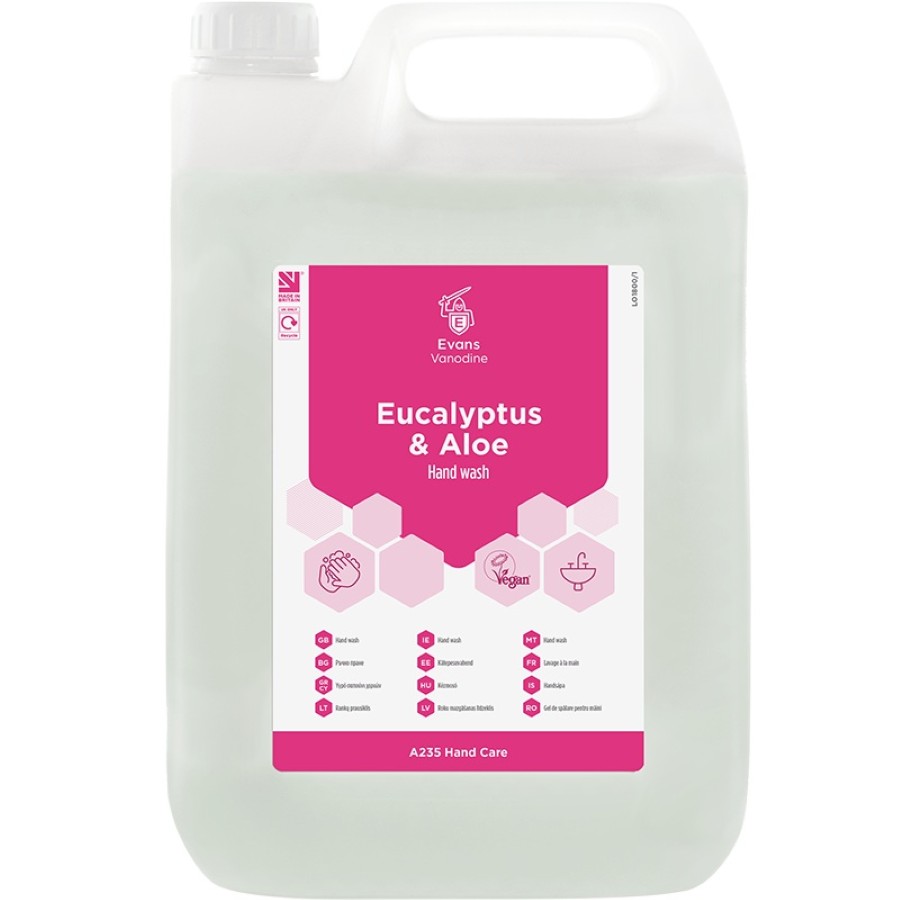 Evans Eucalyptus & Aloe Hand Wash 5L
