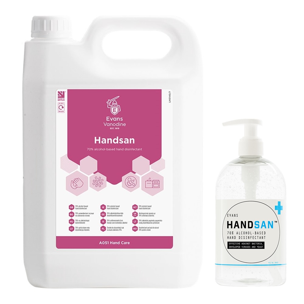 Handsan Alcohol Gel Hand Sanitiser 500ml - 70%