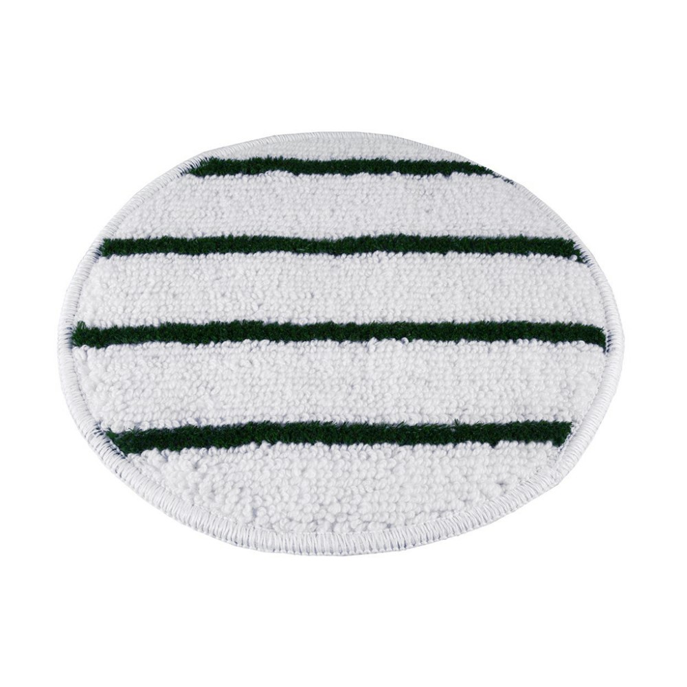 Queen Carpet Cleaning Bonnet Mop Head 17&#39;&#39; ( Green Stripe )