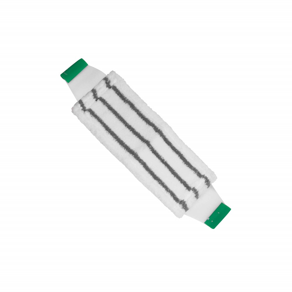 Green 40cm Microfibre Flatmop Heads - For Use With SYR Snapper Frame