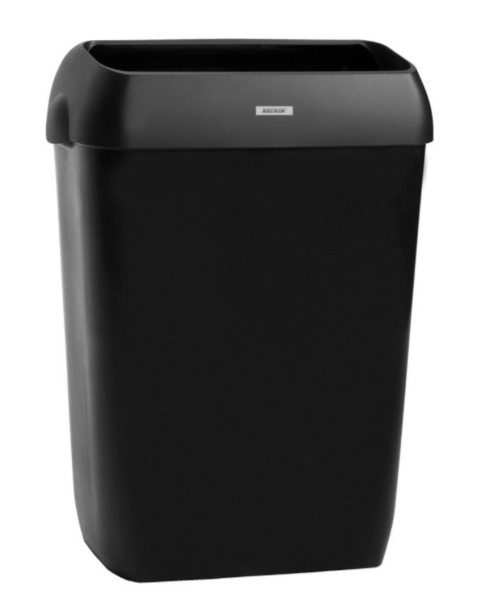 Katrin Black 50L Bin With Lid