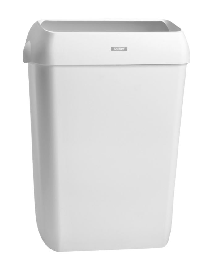 Katrin White 50L Bin With Lid