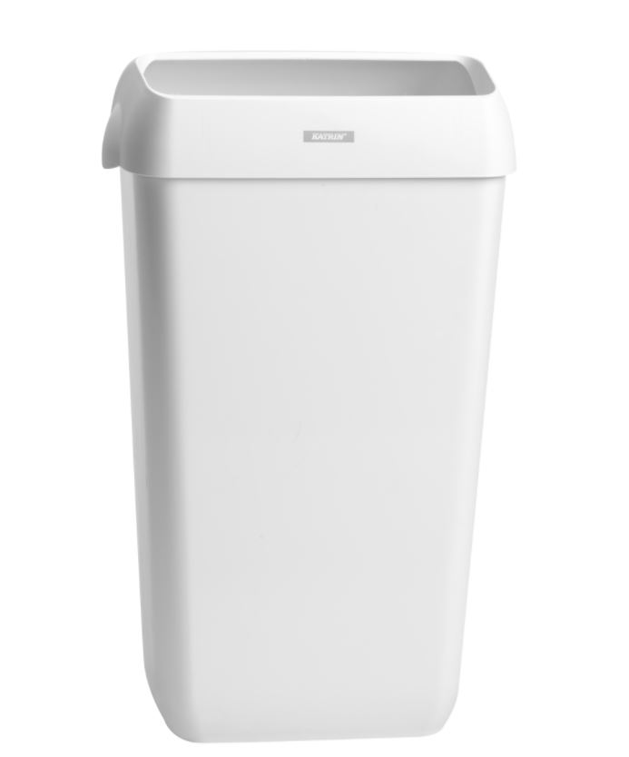 Katrin White 25L Bin With Lid