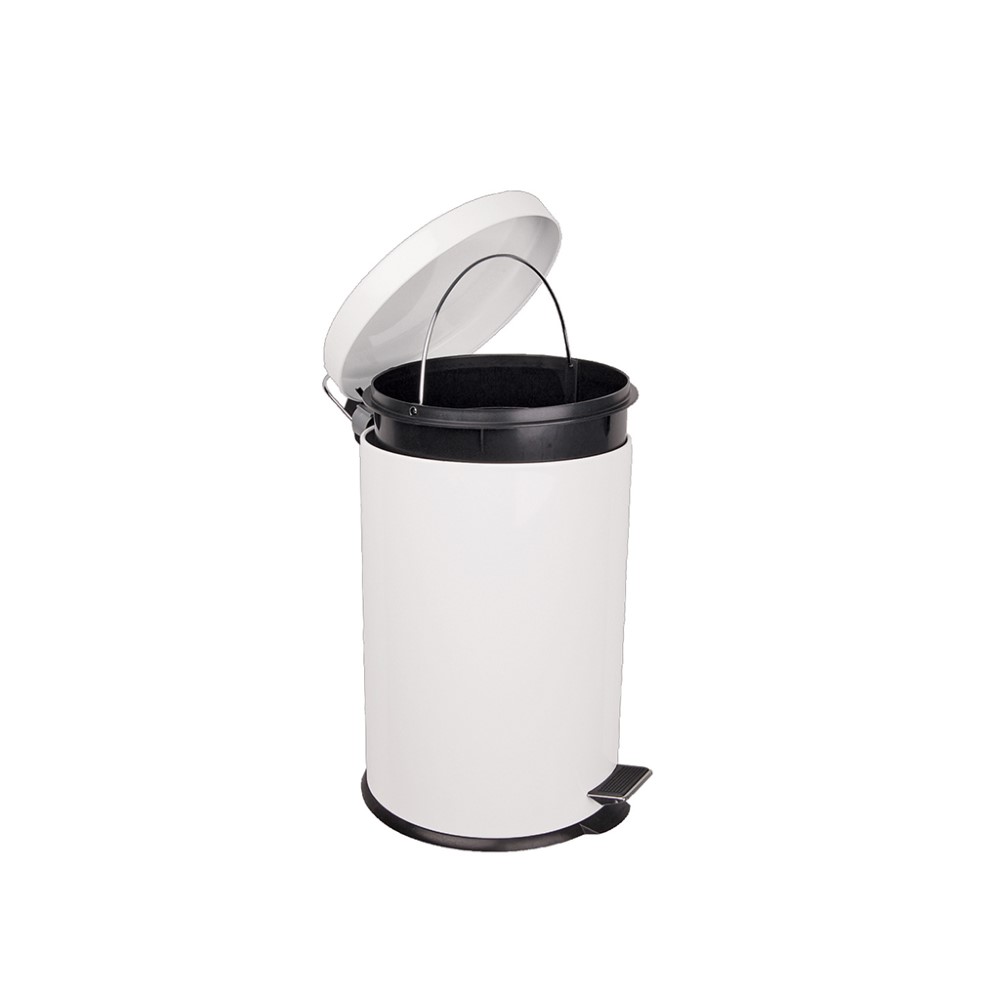 Pedal Bin S Steel 3L White