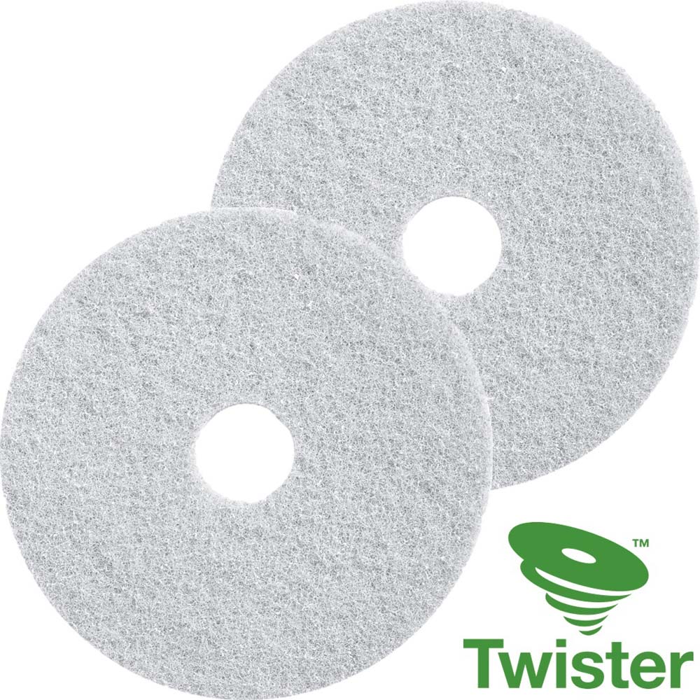 Twister Diamond Floor Pads 17&#39;&#39; White