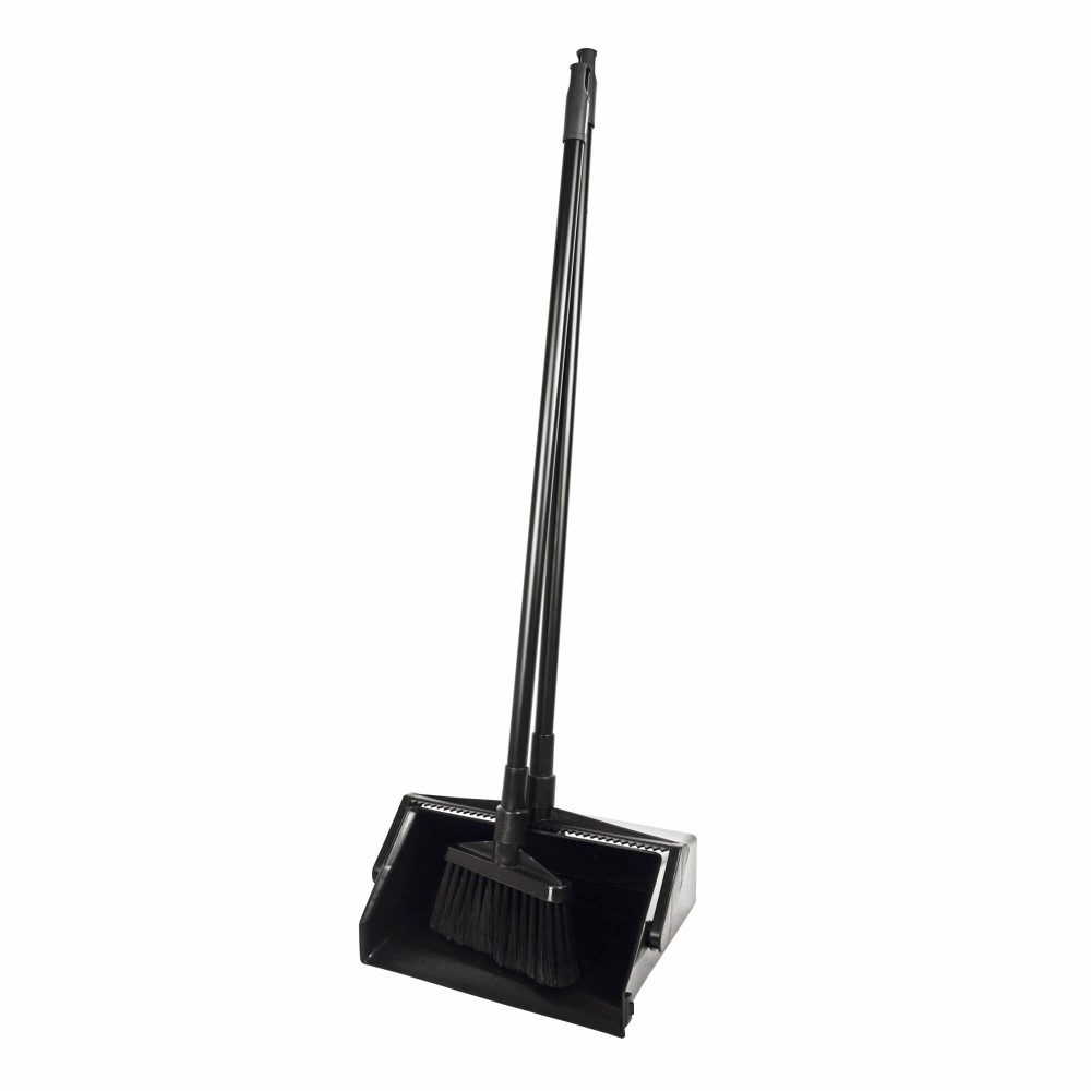 SYR Lobby Dustpan And Brush Set Black