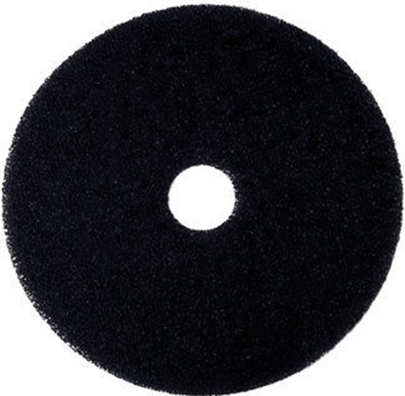 15&#39;&#39; Black Floor Pads - 100% Recycled Polyester
