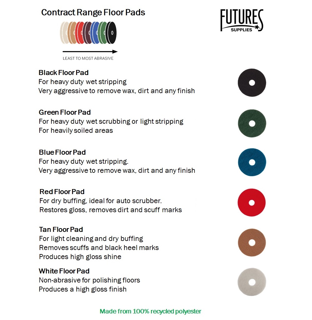 15&#39;&#39; Tan Floor Pads - 100% Recycled Polyester