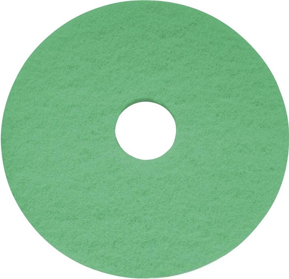 16&#39;&#39; Green Floor Pads - 100% Recycled Polyester