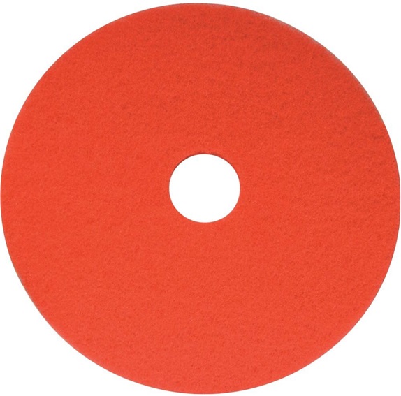 16&#39;&#39; Red Floor Pads - 100% Recycled Polyester