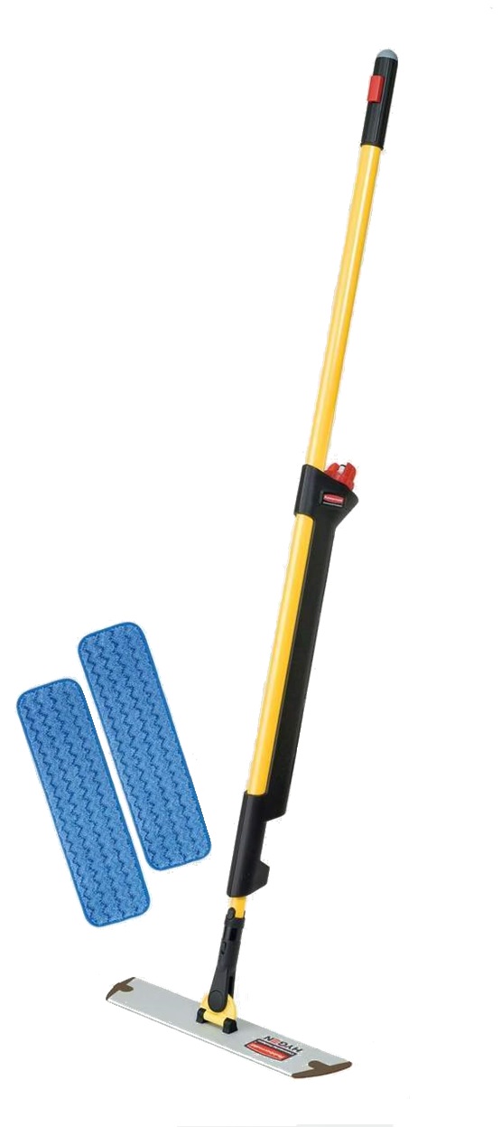Rubbermaid Pulse Flat Mop Complete Includes Reservoir + 2 Heads