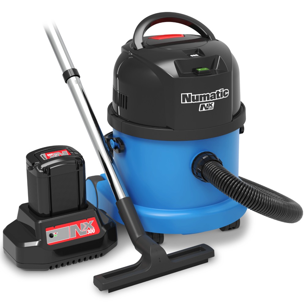 Numatic WBV370NX - Wet or Dry Vacuum Cleaner - Includes Battery & Charger
