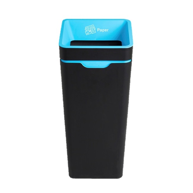 Method Bin 60L - Open Lid - Blue - Paper