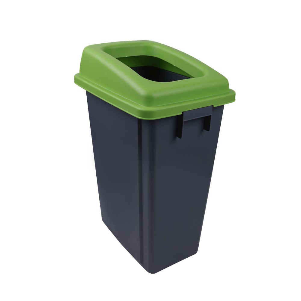 60L Recycling Buddy Bin With Green Lid