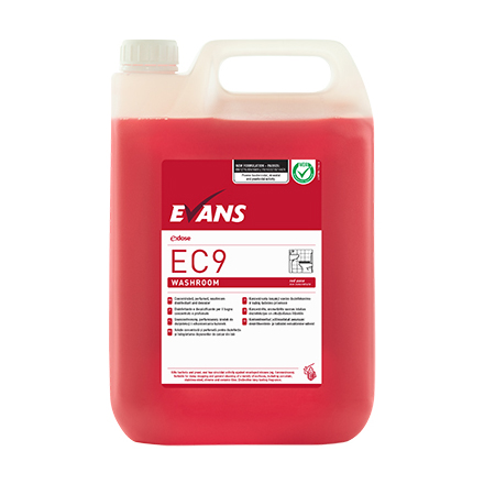 EC9 Red Zone Concentrated Bactericidal Washroom Cleaner 5L