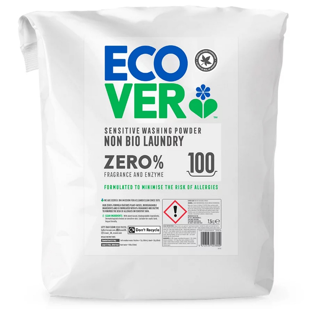 Ecover Zero Washing Powder Nonbio 7.5KG