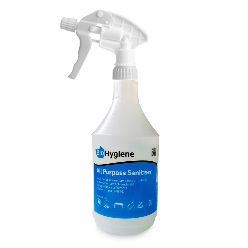 BioHygiene All Purpose Sanitiser - Empty Trigger Spray Bottle 750ml - FRAGRANCED