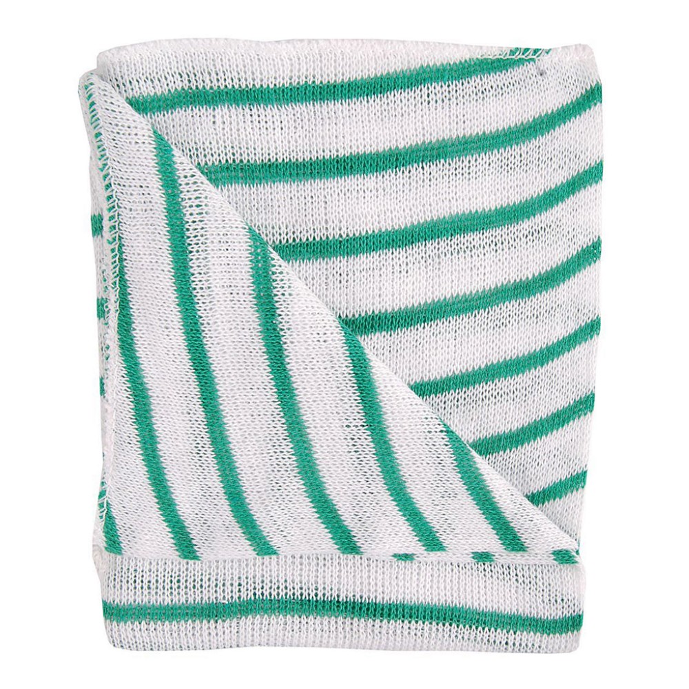 Hygiene Dishcloth Mediumweight with Green Stripe 35X30cm