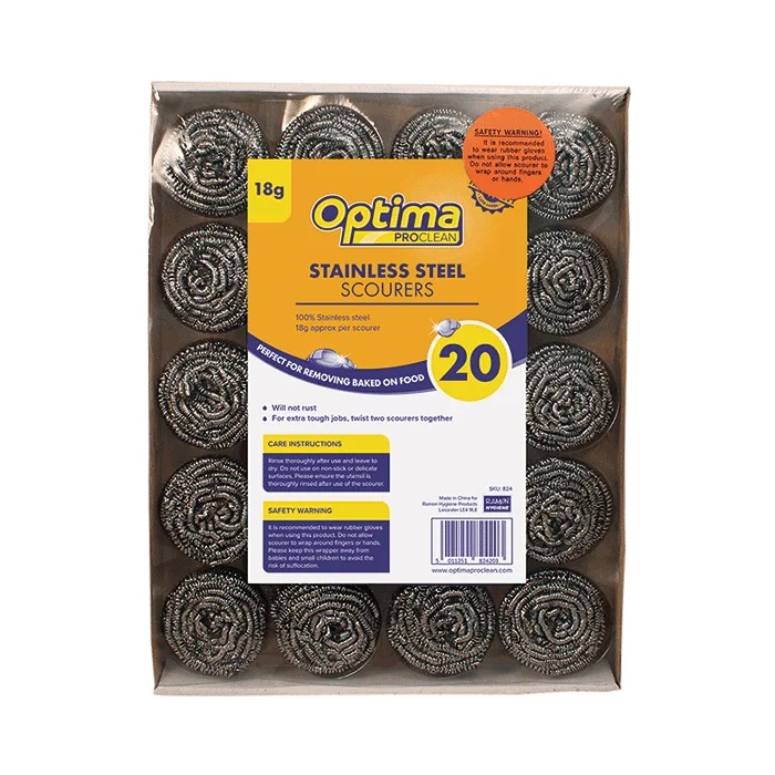Optima Proclean Stainless Steel Scourer 18G