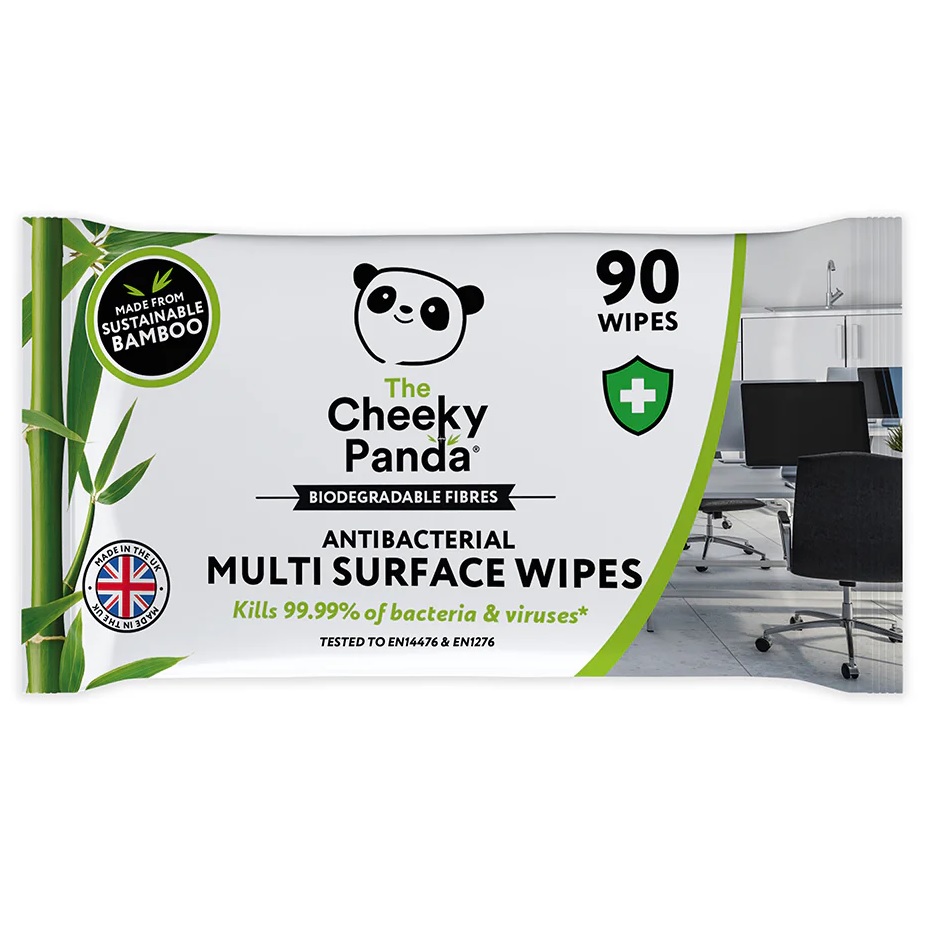 Cheeky Panda Anti Bacterial Surface Wipes Pack 90