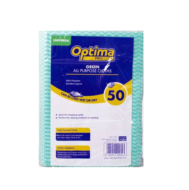 OPTIMA PROCLEAN Green All Purpose Cloths
