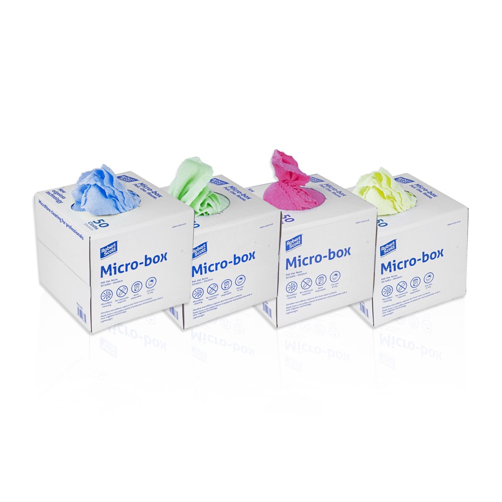 Blue Micro Box Microfibre Cloths