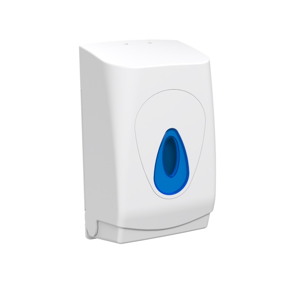 Modular Bulk Pack Toilet TIssue Dispenser - Blue Teardrop